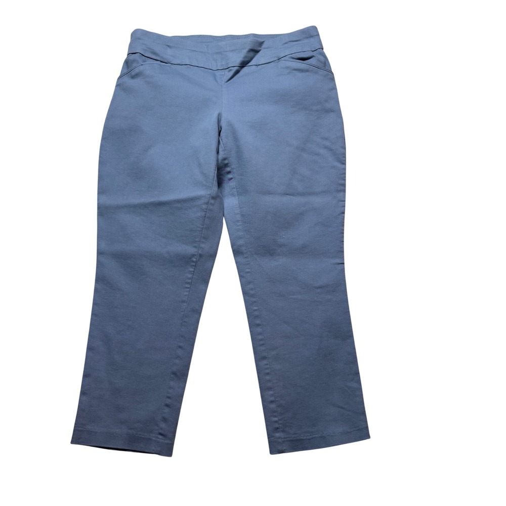 Croft & Barrow Effortless Stretch Pants‎ Blue 10P Regular Pull On  #714